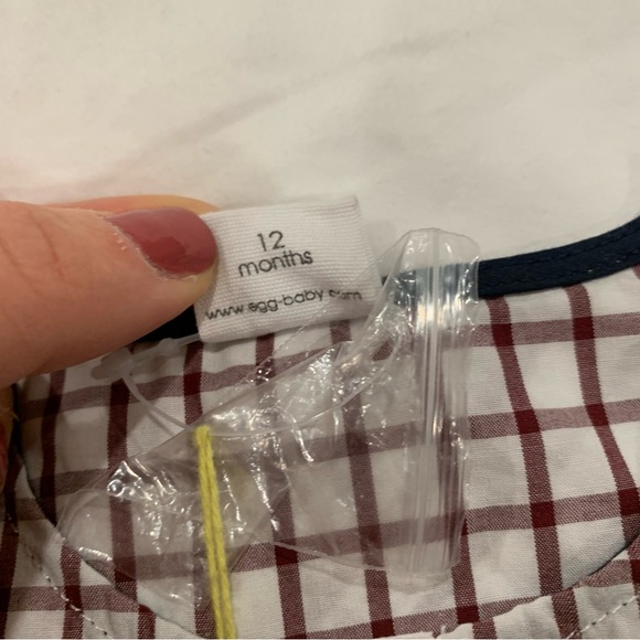 NWT Egg by Susan Lazar Button Down Shirt Tunic - 12 months - Picture 2 of 6